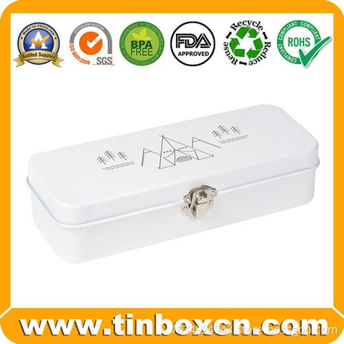 Double-Decked Stationery Kit Pencil Tin Case